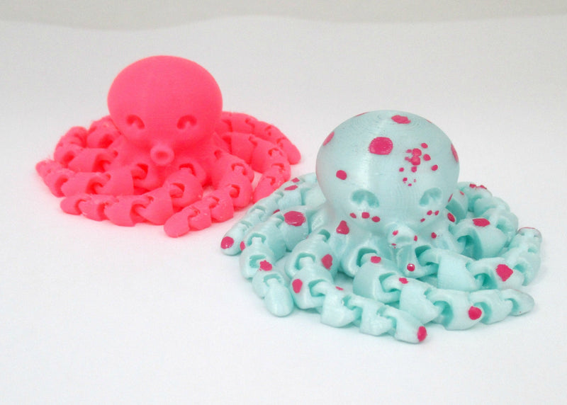3D Printed Articulated Spotted Octopus Desk Toy