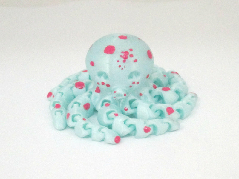 3D Printed Articulated Spotted Octopus Desk Toy
