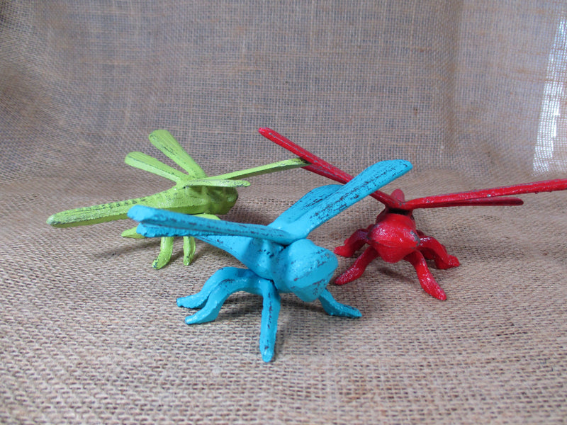 Dragonfly Cast Iron Shabby Chic Paperweight