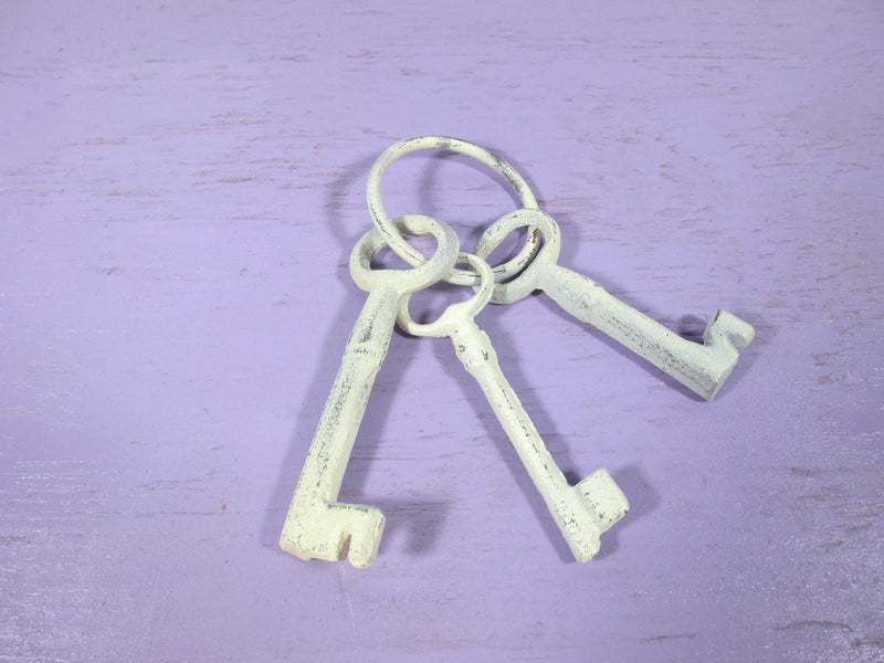Skeleton Keys Shabby Chic Cast Iron Garden Vintage-Inspired