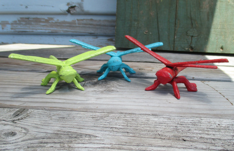 Dragonfly Cast Iron Shabby Chic Paperweight