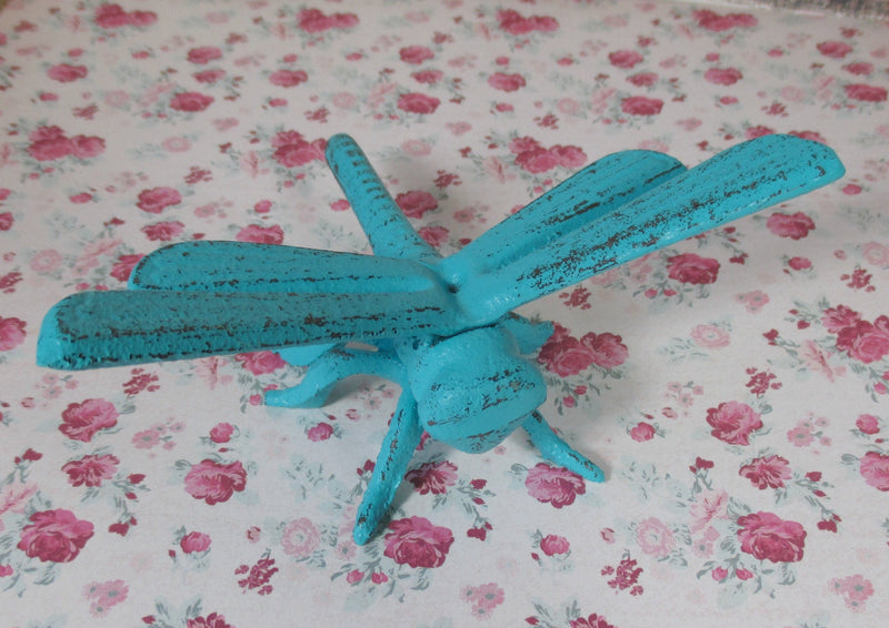 Dragonfly Cast Iron Shabby Chic Paperweight