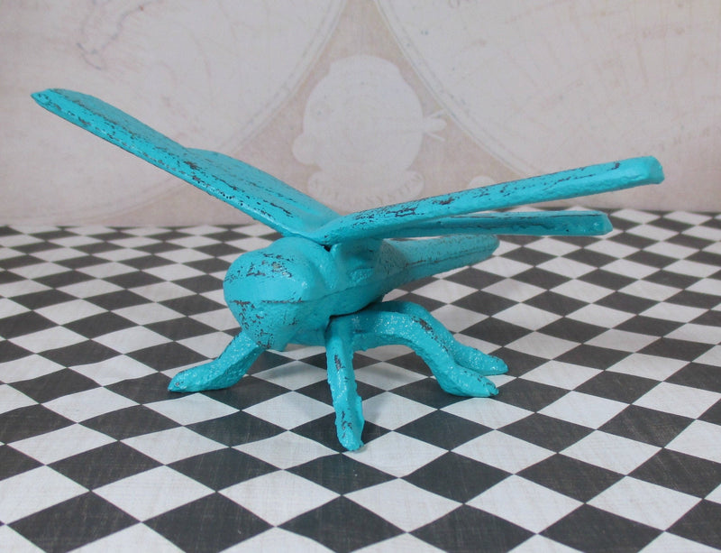 Dragonfly Cast Iron Shabby Chic Paperweight