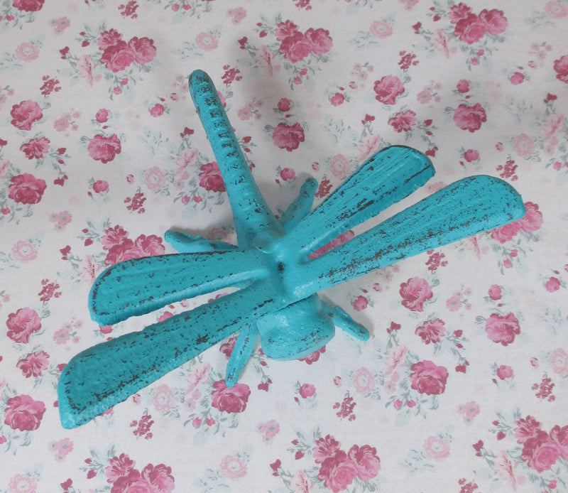 Dragonfly Cast Iron Shabby Chic Paperweight