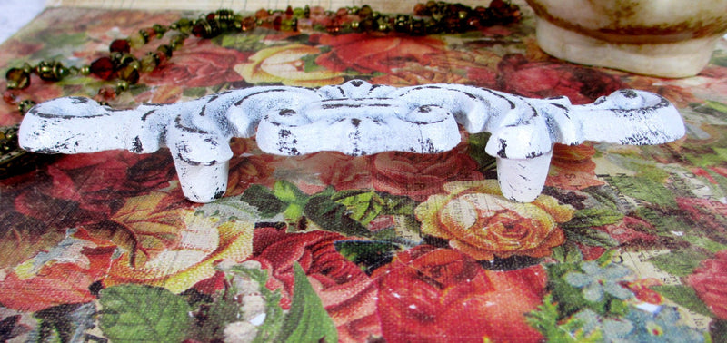 Drawer Pull Handle Shabby Chic Cast Iron Scroll